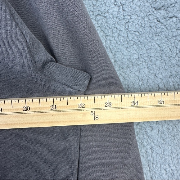 The North Face Charcoal Hoodie with Blue Logo Men’s Large - Picture 8 of 12